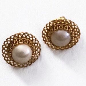 14KT Gold-Filled Honora Pearl Pierced Earrings